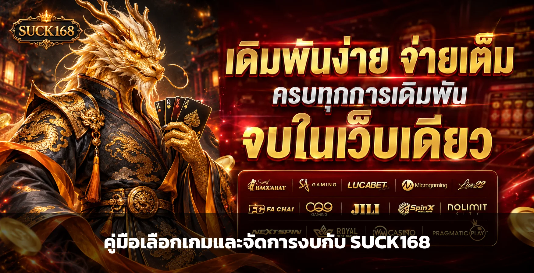 SUCK168 คู่มือเลือกเกมสล็อต อ่าน RTP และจัดการงบ
